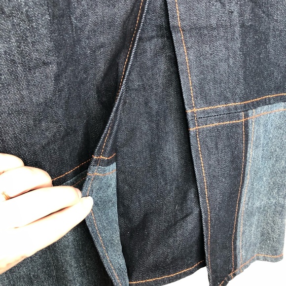 Anthropologie Lili’s Closet Patchwork Denim Skirt - Picture 4 of 6